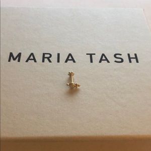 Maria Tash 4 Ball Trinity w/ Opal 14k Yellow Gold